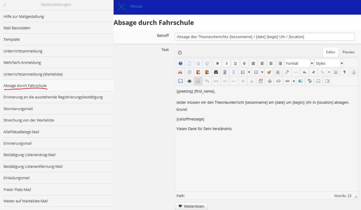 Absagemail 20201208
