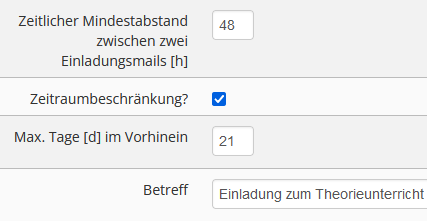 Einladungsmail Zeitliche Einschraenkung 2022 11 17